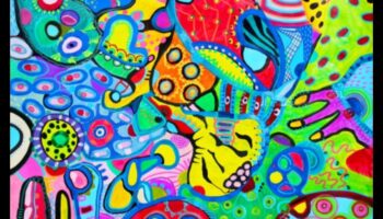 Explorări vibrante: Adăugarea de culoare la creațiile abstracte